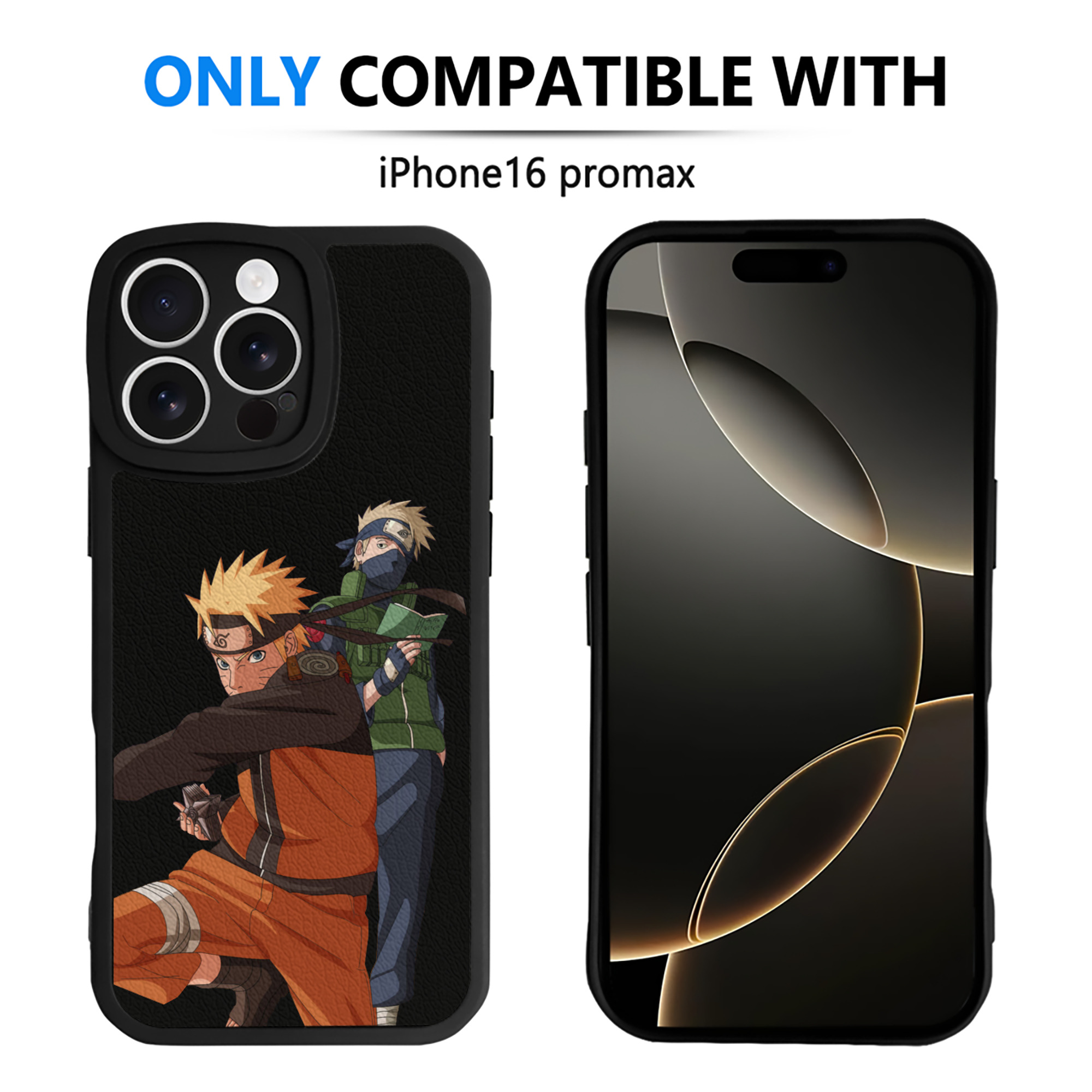 （画像用） NARUTO -ナルト- うずまき ナルト Uzumaki Naruto 【iPhone 16シリーズ対応】シリコンスマホケース（レザー調） 材質：シリコン
